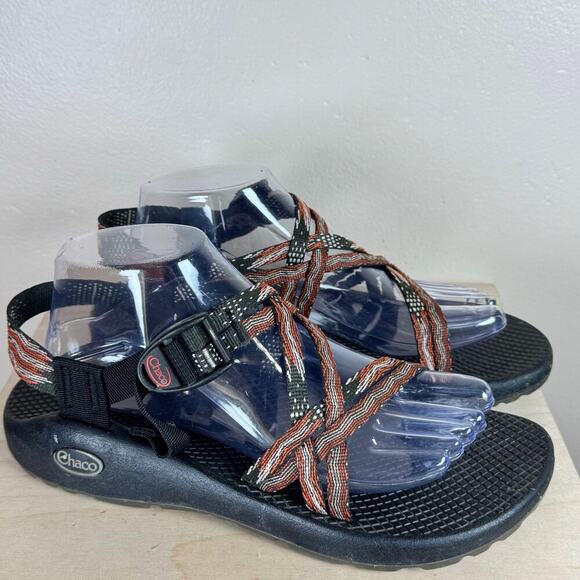 CHACO Sandals WOMEN'S Patriot Dream Stars and Stripes Double Strap Size 9 - Picture 1 of 11